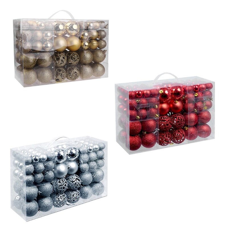 H55A Christmas Balls 100pcs/box Wedding Party Home Decoration New Year Gift for Wedding Party Background Decorating Tool