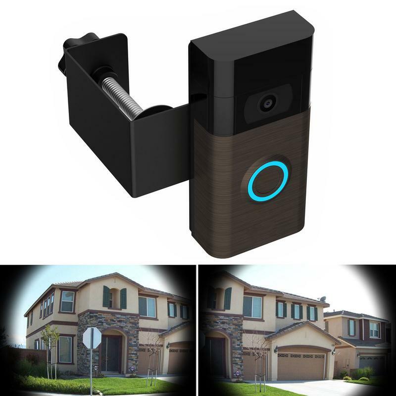 Video Cincin Bel Pintu Pemegang untuk Pintu Apartemen Tanpa Bor Anti-pencurian Apartemen Cincin Bel Pintu Kamera Pemegang Gunung untuk Rumah Kantor