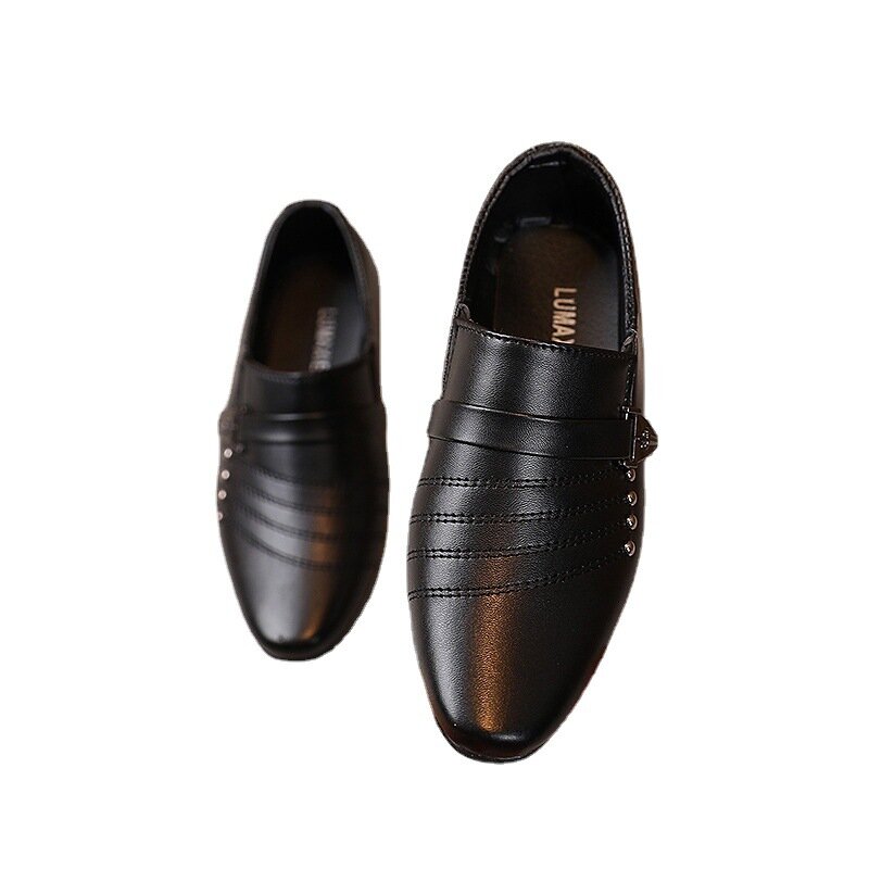 Туфли мужские кожаные, заостренный носок, формальные классические туфли, британский стиль, черные, белые, для весны и осени, Свадебная обувь на плоской подошве