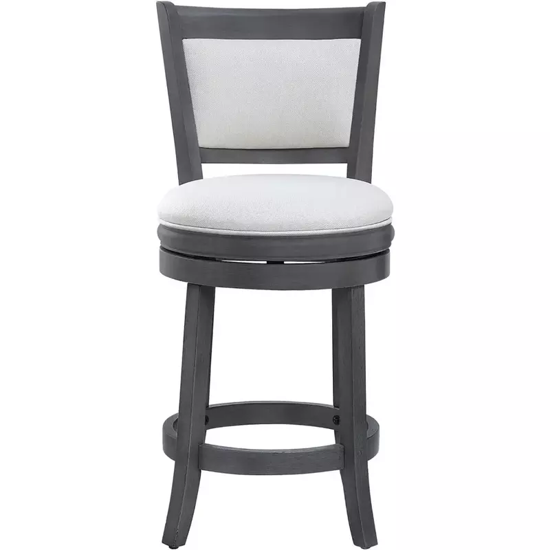 Stołki barowe, 24-calowy krzesło drewniane wysokości, obrotowe krzesła do barów pubowych z oparciami, krzesło barowe