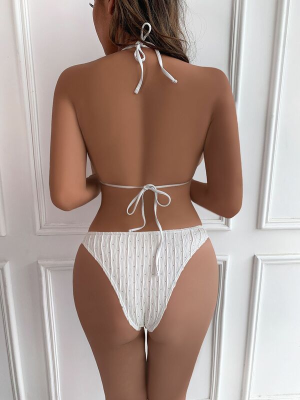 3-delige Dames Bikini Badpak Top + Ondergoed + Korte Mini Prom Dress Zomerfeest Strandvakantie Rok Hot Girl Streetwear