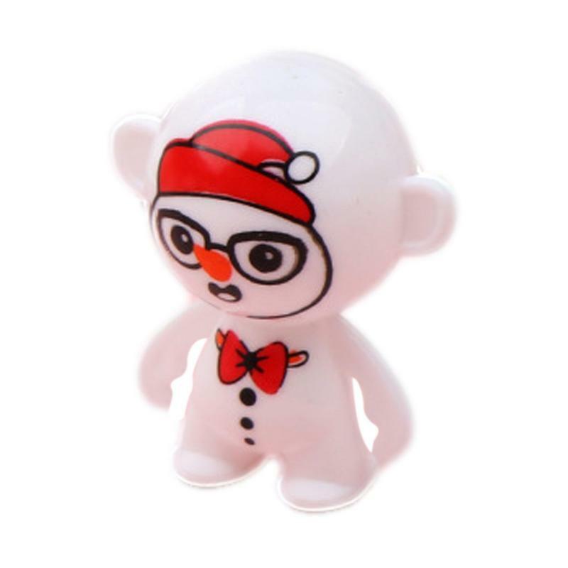 Mainan tumbler Mini mainan Desktop kecil ornamen boneka terbalik edukasi Self-righting astronot mainan monyet manusia salju hadiah pesta