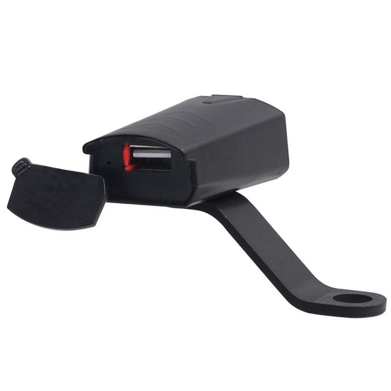 Carregador USB telefone com luz indicadora, motocicleta guiador Mount, 12V, CS-835A1