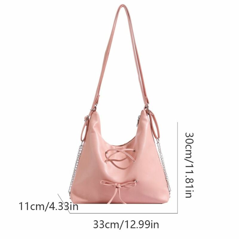 Handbag Balletcore Bow Bag Fashion Korean Style Shopping Bag PU Leather Crossbody Bag Backpack Y2K Bow Tie Shoulder Bag Women