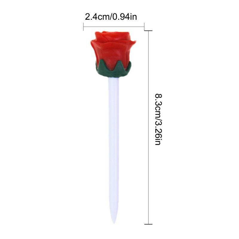 Golf Rubber Tees Recyclable Golf Tee With Flower Shape Design Tall Golf Tees Reduce Side Spinning And Friction Professional