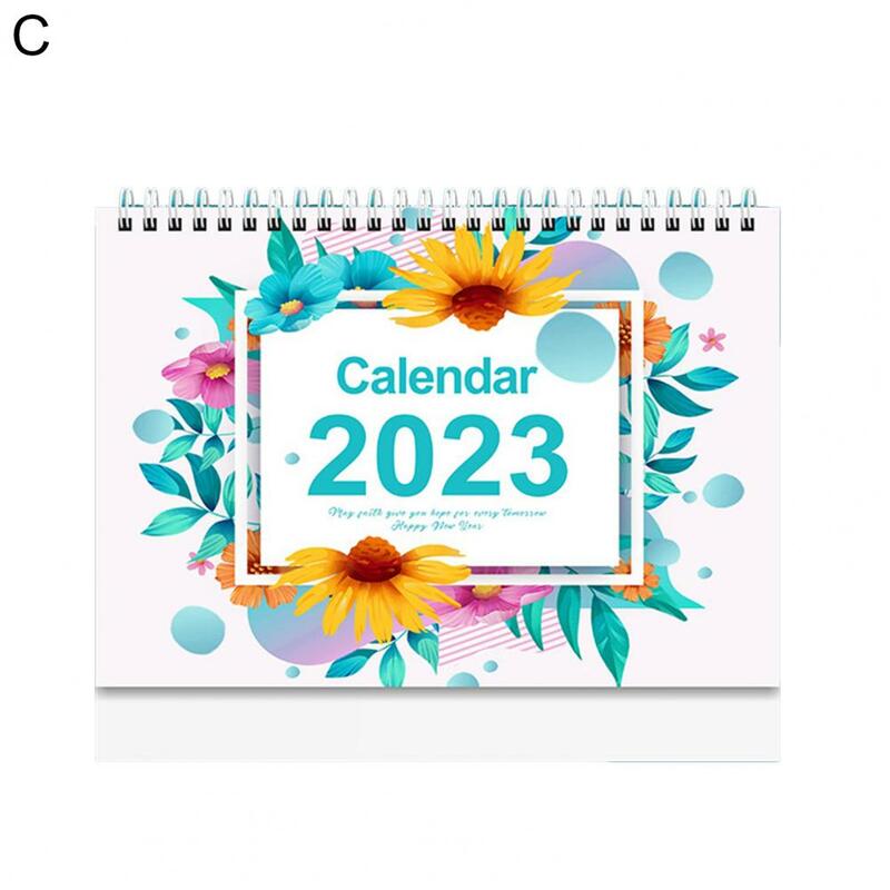 オフィスおよびデスクトップミニカレンダー,耐久性のある素材の2023ミニカレンダー