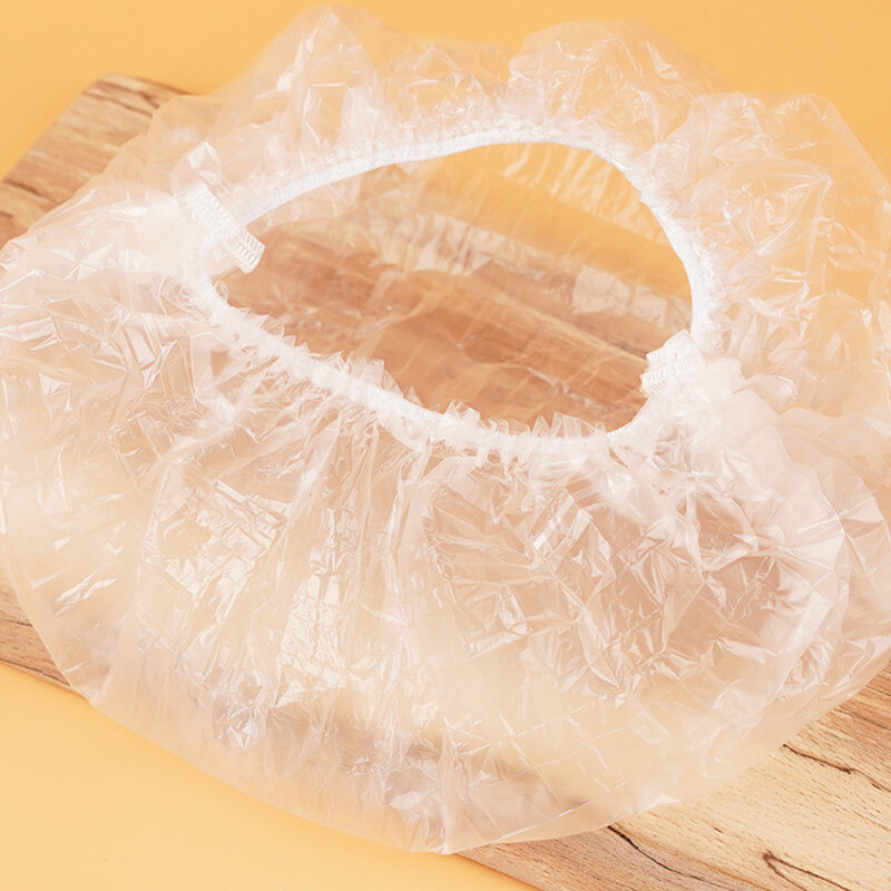 200 sztuk jednorazowe do jedzenia pokrywa folia plastikowa elastyczne pokrywy żywności dla miska na owoce przechowywanie kuchnia zachowywanie świeżości Film żywności Charlotte