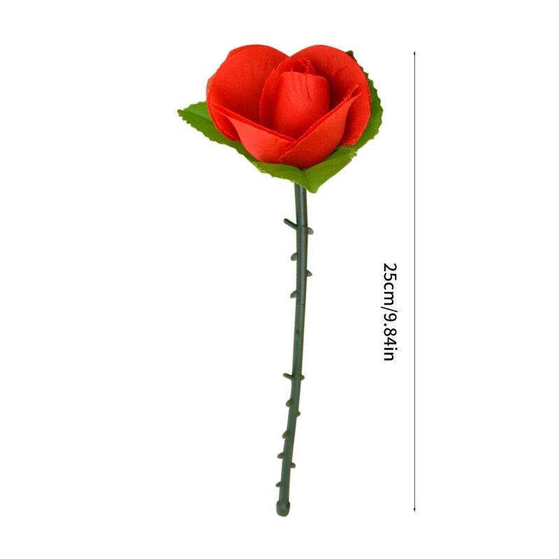 Magische einziehbare Rose erscheint verschwindender Rosenblüten-Trick Mentalismus-Magie