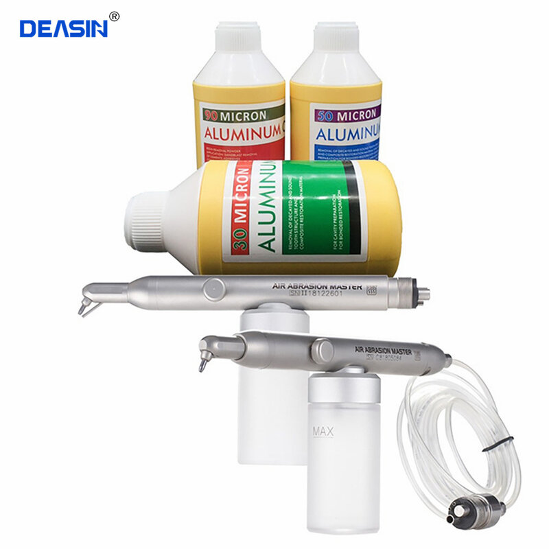 1 botella de polvo de alúmina Dental 90 50 30um micrones, polvo de aluminio para máquina de chorro de arena Microblaster, odontología