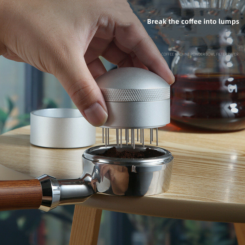 사용하기 쉬운 커피 바늘 분배기, 편리한 청소 탬퍼 304, 스테인레스 스틸 커피 바늘 커피웨어, 51mm, 53mm, 58mm
