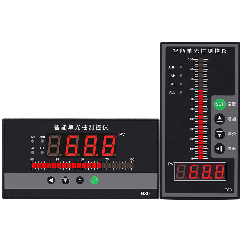 Intelligent single light column digital display control instrument Temperature pressure level digital display control instrument