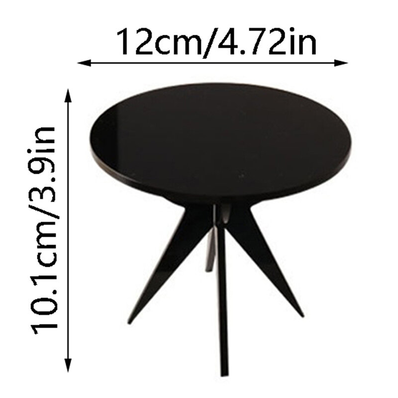 1:12 Dollhouse Miniature Round Table Tea Table Coffee Table End Table Side Table Furniture Decor Toy Doll House Accessories