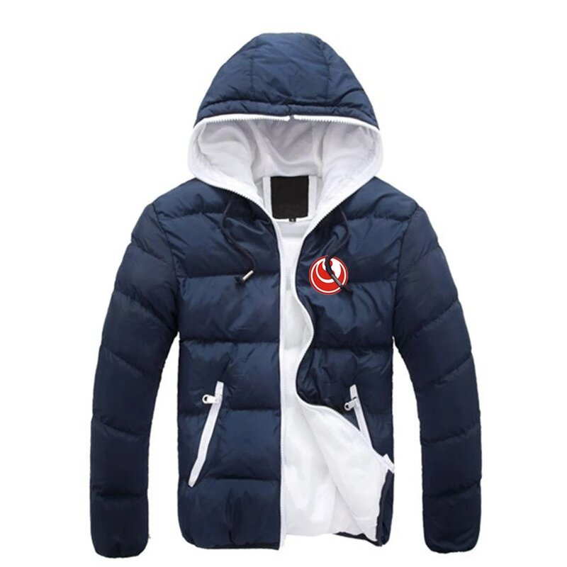 Kyokushin Karate Men Autumn and Winter Printing Leisure Simplicity Six-Color Cotton-padded Clothes Hooded Versatile Coats