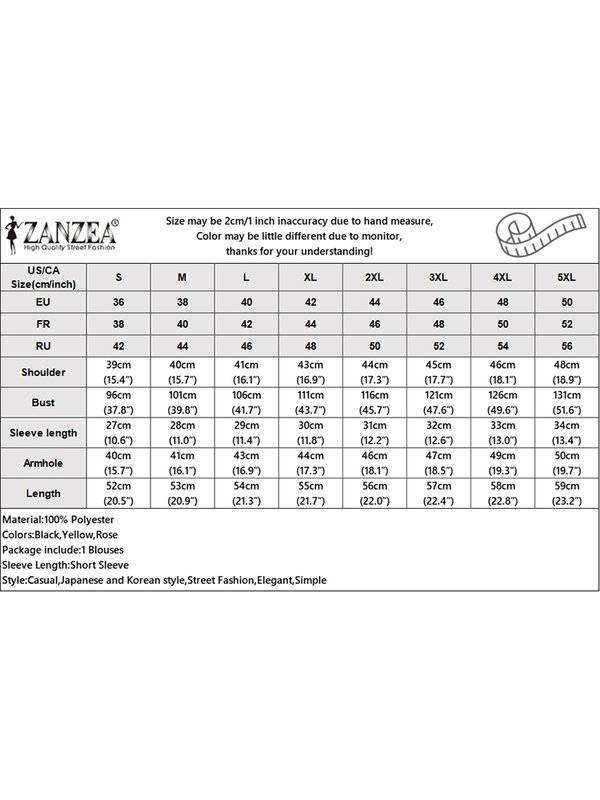 ZANZEA-بلوزة كورية مكشوفة الكتفين للنساء ، قمم سادة سويتي ، نصف كم ، تكدرت ، قمصان مرنة فضفاضة غير رسمية ، الصيف ،