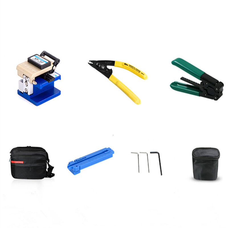 Наборы инструментов для оптоволокна 7 в 1, сумка для инструментов для оптоволокна FTTH с устройством для зачистки оптоволокна, сумка большой емкости