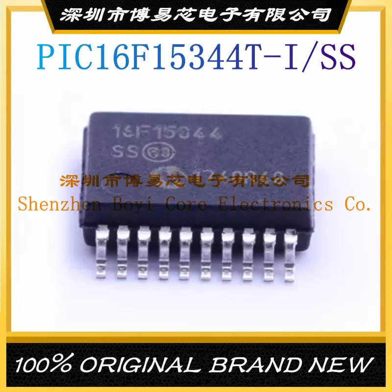 Microcontrolador IC chip, paquete PIC16F15344T-I/SS, original, nuevo, SSOP-20