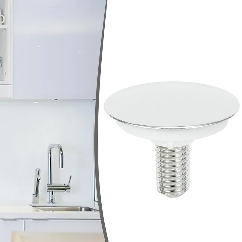 Cozinha Sink Tap Hole Covers, Plugue de vedação de furo de bacia de aço inoxidável, Plástico ABS anti-vazamento, 49mm Acessórios
