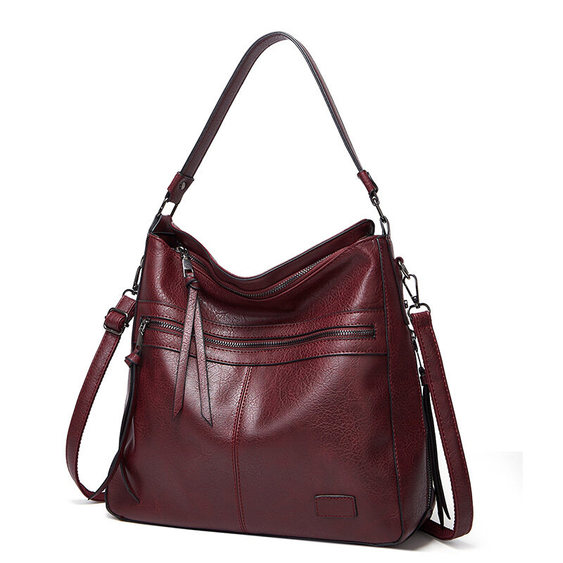 Una borsa a tracolla in morbida pelle di grande capacità borse versatili per le donne Casual di alta qualità Messenger Crossbody Luxury Fashion