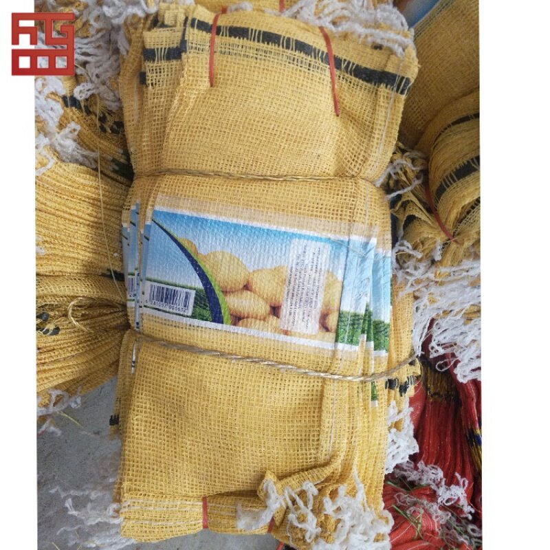 PP Woven Alho Mesh Bags, Adequado para batatas cebola, Produto personalizado