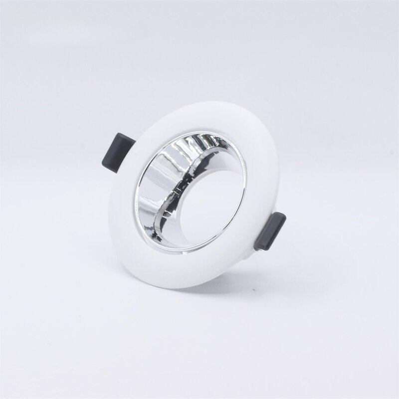 Faretto incorporato ad anello incorporato con struttura incorporata GU10 LED fodera in argento conchiglia bianca