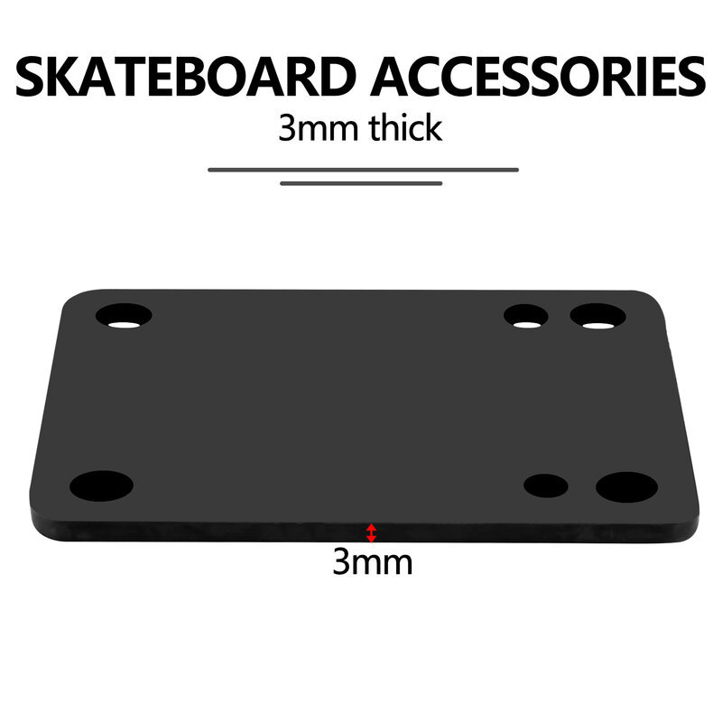 Rubberen Skateboard Riser Pad 1/8 3Mm Verpakking Van 2
