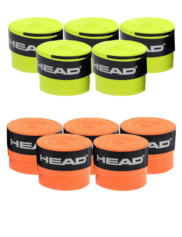 10 Pcs Original HEAD Tennis Overgrip Tennis Racket Tennis Sweatband  Antivibrad Hand  Glue Wrapped Bandage Anti-perspirant Thick