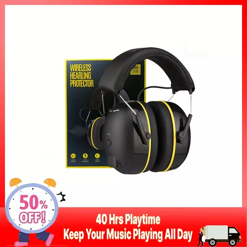Shooting Headphones Bluetooth Protective Earmuffs Noise Cancellation Electronic Defender Tactical NRR 28db for Music