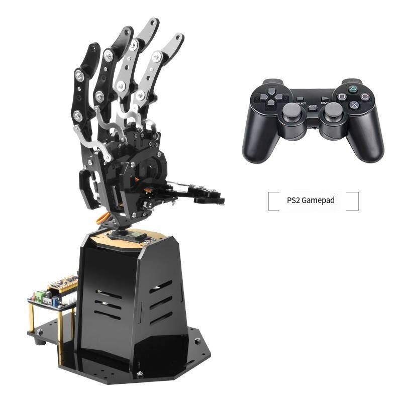 Bionic Palm Manipulador de Mão para Arduino Stm32, Robô Programável, Open Source, Five-Hand, Kit Educacional com Ps2