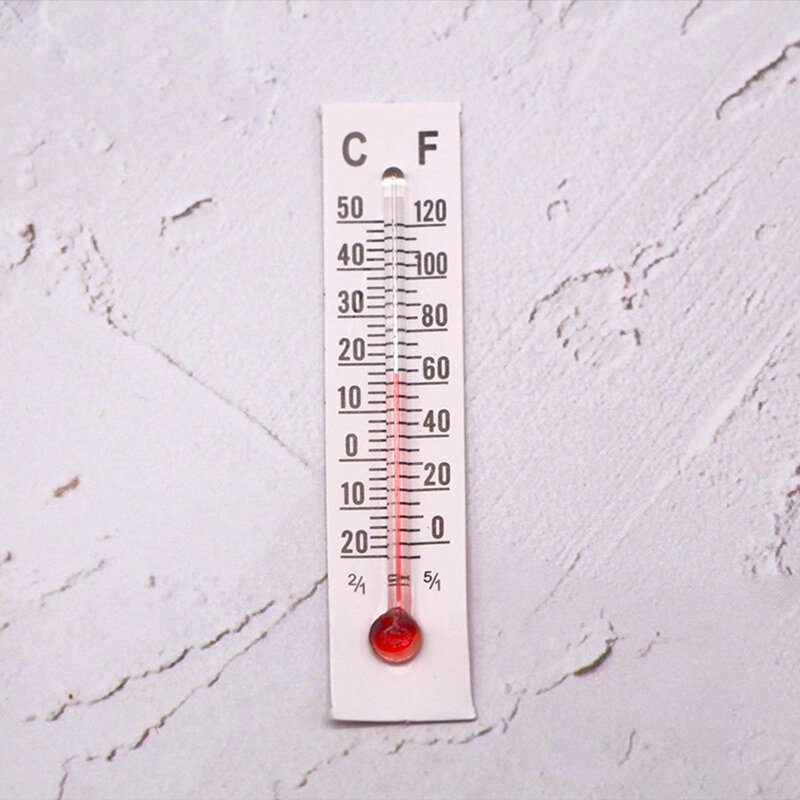 Thermomètre Miniature en carton pour maison de poupée, 5 pièces, modèle chambre à coucher, jouet de décoration
