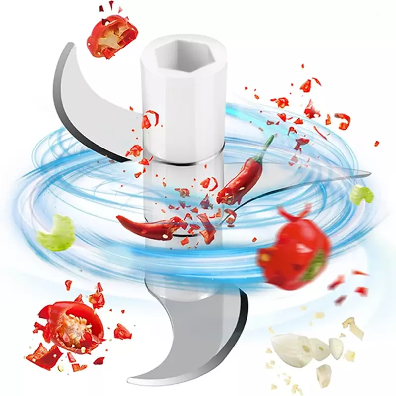 Penggiling daging elektrik tanpa kabel 100/250ml, penghalus daging bawang putih sayuran buah gadget dapur untuk rumah USB portabel makanan penghancur daging