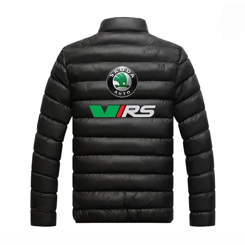 Skoda Rs Vrs Motorsport Graphicorrally Wrc Racing stampa invernale da uomo confortevole tenere in caldo i vestiti imbottiti in cotone a quattro colori