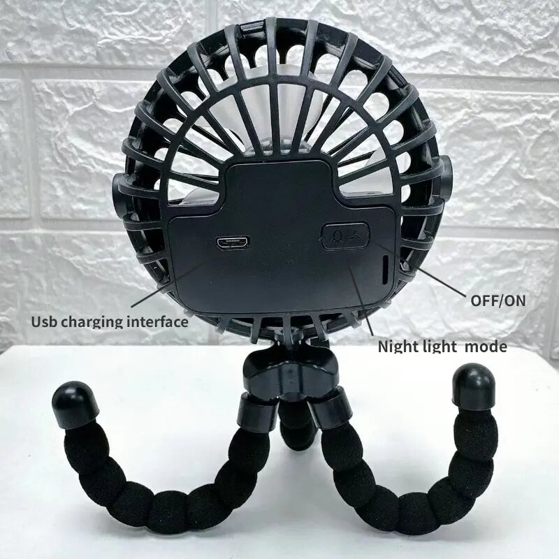 Вентилятор для детской коляски, ручной складной беслопастной мини-вентилятор с подзарядкой от USB, уличный кулер для шеи