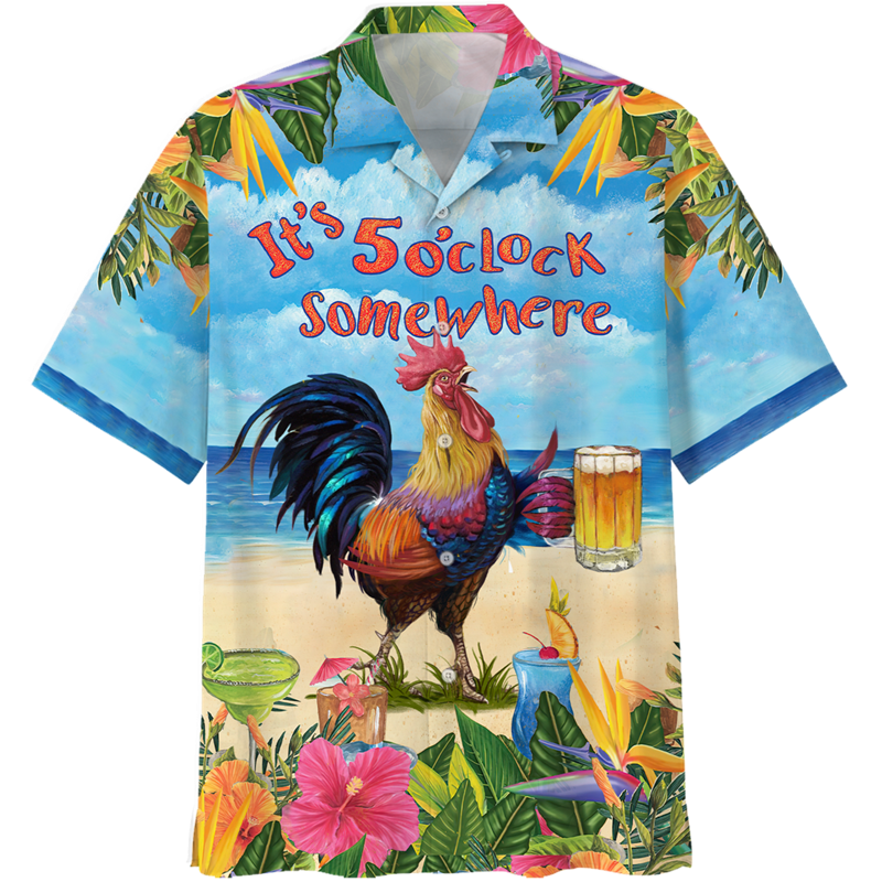 Bierfestival 3d Bedrukt Hawaiiaans Shirt Voor Mannen Kleding Zomer Strand Aloha Shirts Revers Korte Mouwen Tops Button Blouses