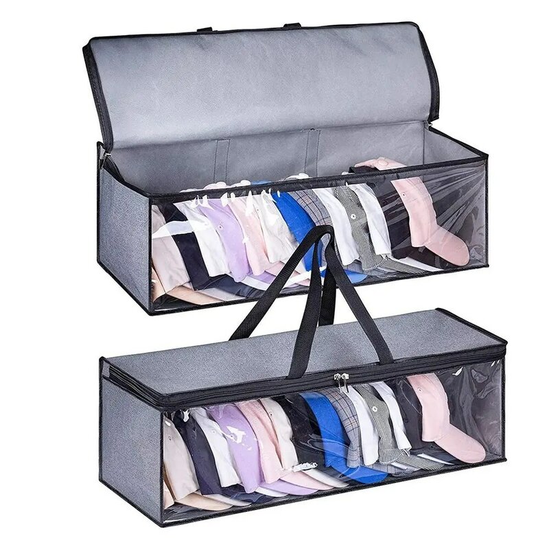 Stackable Baseball Caps Organizer Home Supplies Durable Large Capacity Hat Storage Bag Dust Proof Hat Organizer Case