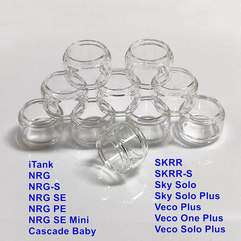 Proste szkło bąbelkowa dla Skrr NRG S SE Mini PE kaskada niemowlę Veco jedno niebo Solo Plus Itank Luxe Gen. Revenger Targe Bubble Glass