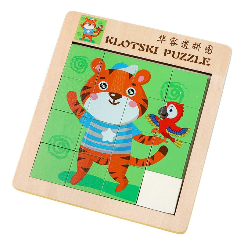 Animal Jigsaw Puzzle Intelligence Fine Motor Skill Number Slide Number Puzzle Toy Montessori Toy for Travel Toys Children
