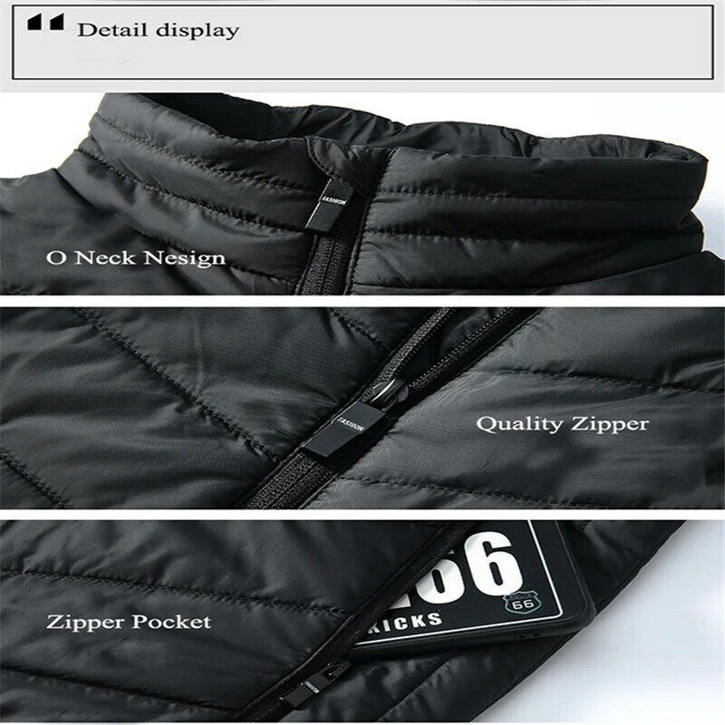 21 Areas Heated Vest Men Jacket Heated Winter Womens Electric Usb Heater Tactical Jacket Man Thermal Vest Body Warmer Coat 6XL