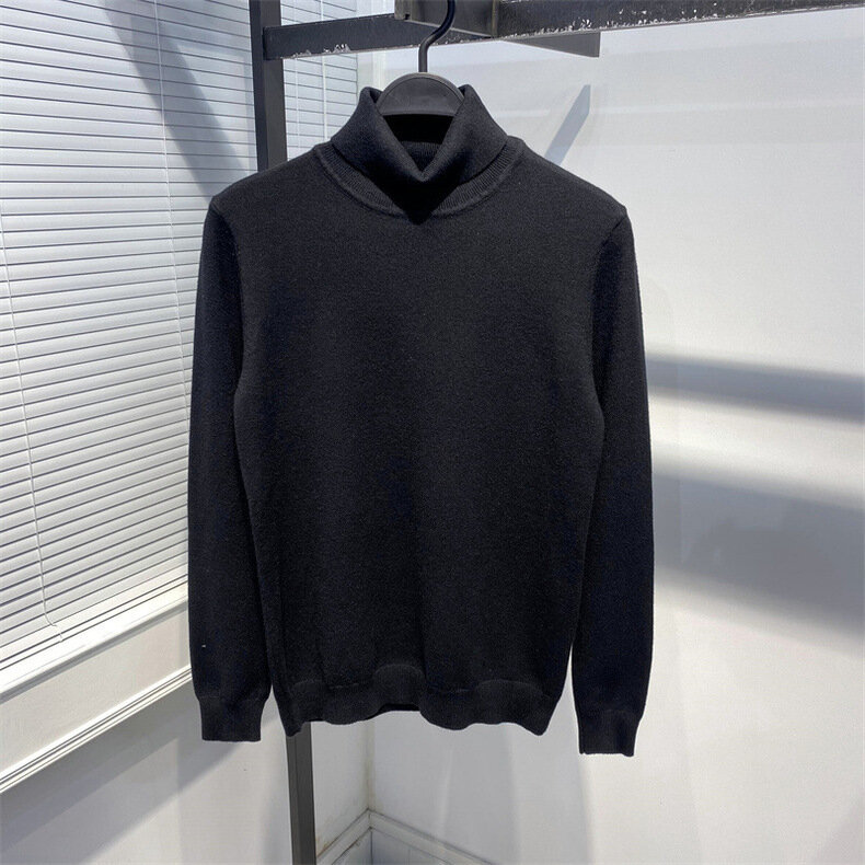MRMT 2024 Brand New Men's Turtleneck Sweater Men's Fall/Winter High Lapel Men's Knitwear Sweater Men's Base Sweater Tops