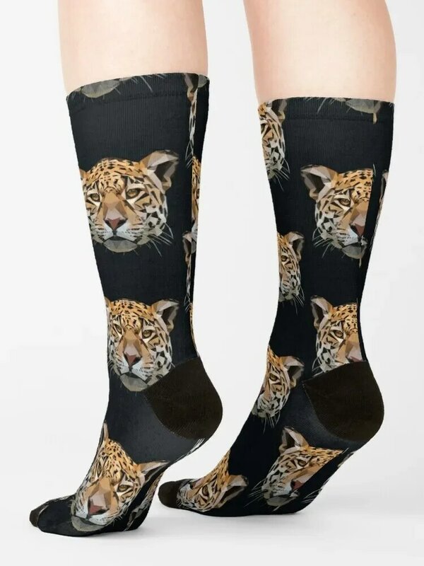 Jaguar Socks winter new in's christmas gifts Antiskid soccer Socks For Man Women's