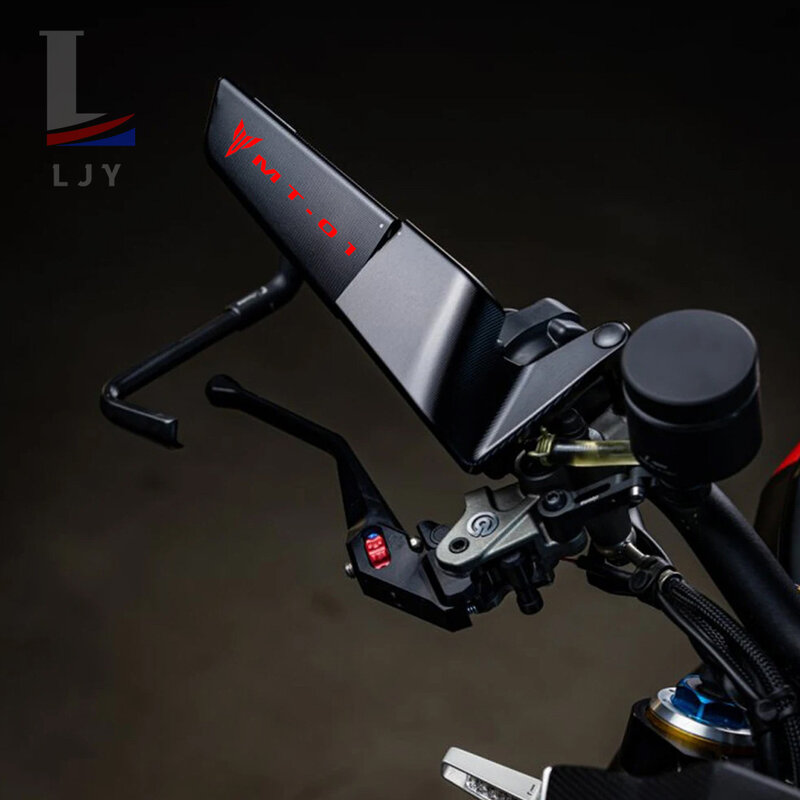 Dla Yamaha MT-01 MT01 lusterka motocyklowe Stealth Winglets lusterka zestawy obracają regulowane lusterka