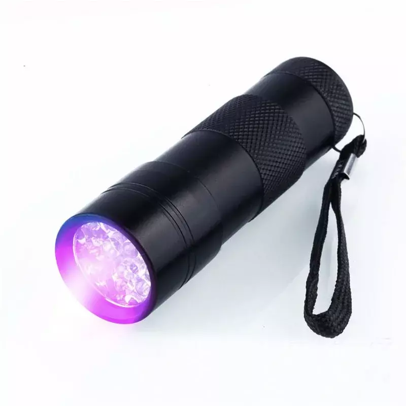 2-IN-1 LED UV Flashlight 3 Modes Retractable Ultraviolet Torches 395/365nm Pet Urine Stain Detector Lamps Portable Blacklight