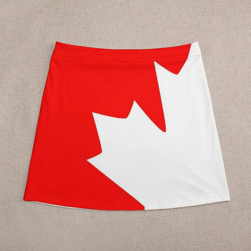 Gaun rok Mini Emblem bendera daun Maple Kanada untuk pakaian musim panas wanita prom 2023