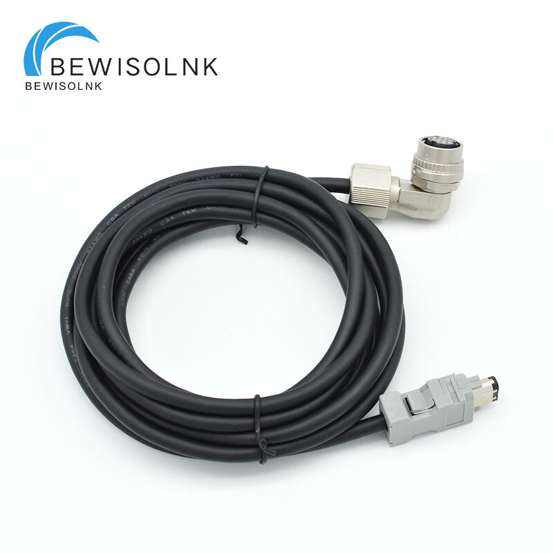Cable de conexión para codificador de servomotor, Conector de codo de JZSP-CVP01-03-E, JZSP-CVP01-05-E V 7