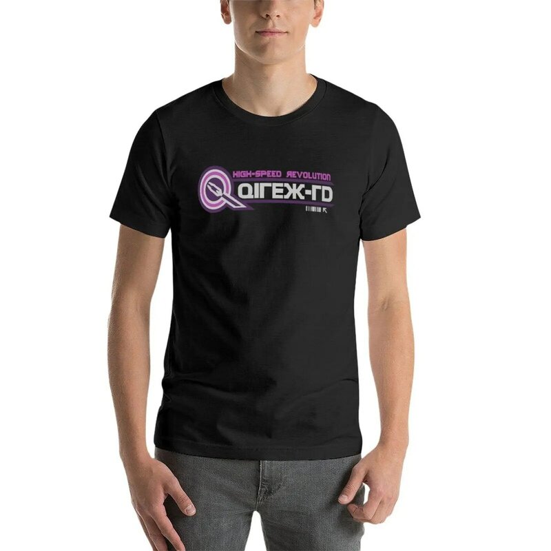 Qirex-camiseta preta de manga curta masculina, camiseta gráfica HD, tops de verão