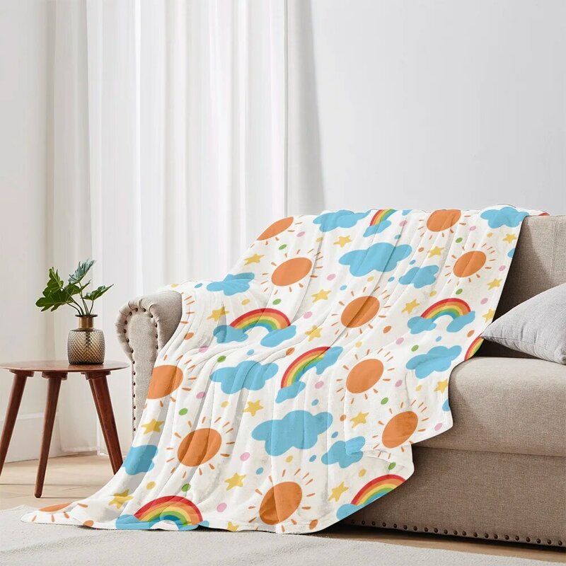 Cartoon printed blankets, children's printed blankets,flannel blankets,soft and comfortable sofas,travel blankets,birthday gifts