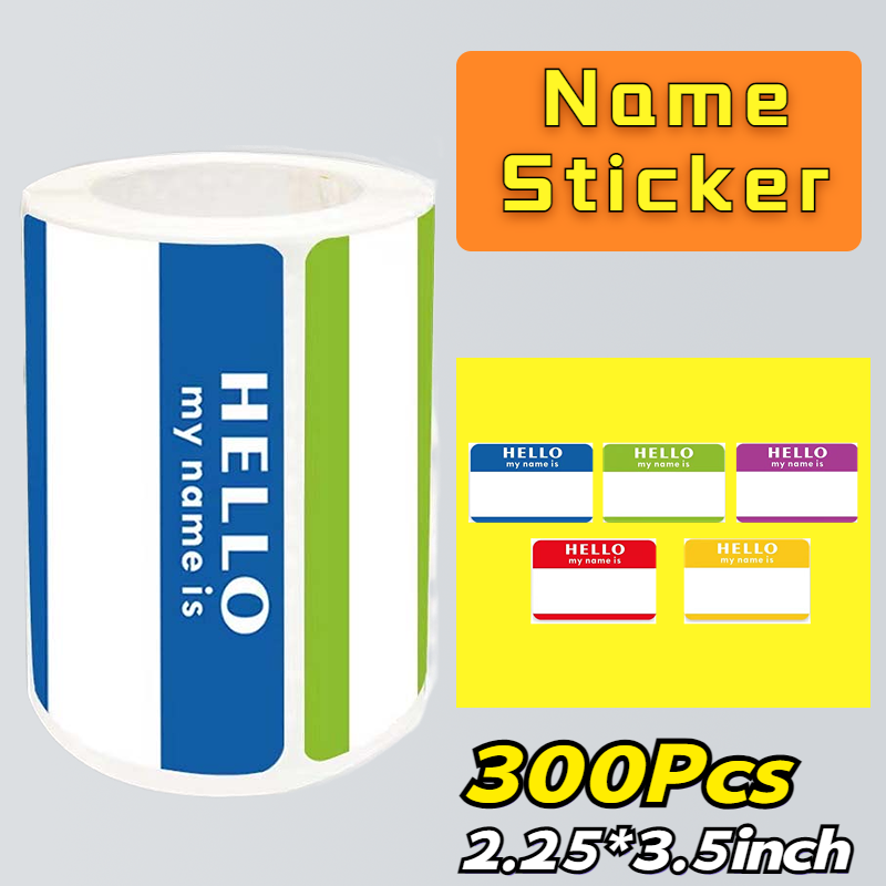 100-300 pezzi Roll My Name Is Stickers Mark Tag personalizzato Pegatinas School Kid Stationery College Labels forniture per Scrapbooking