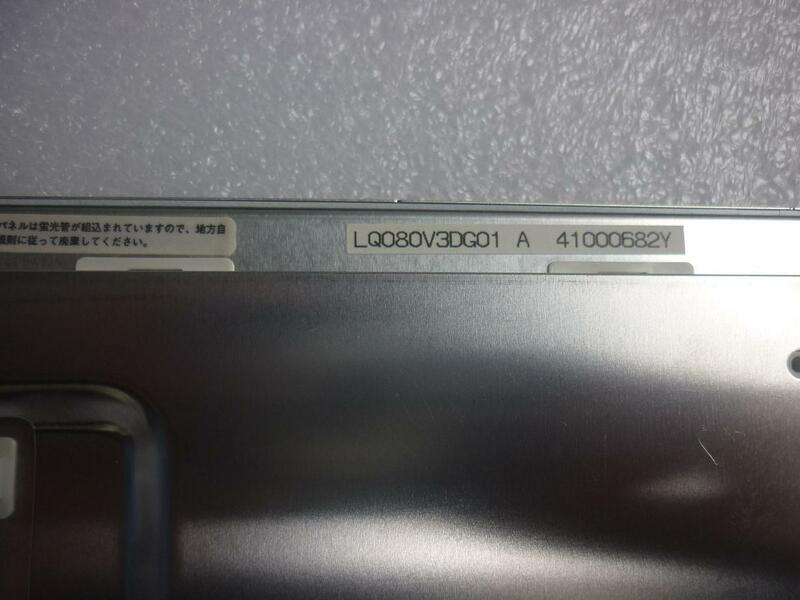 Original 8 Polegada LQ080V3DG01 LCD