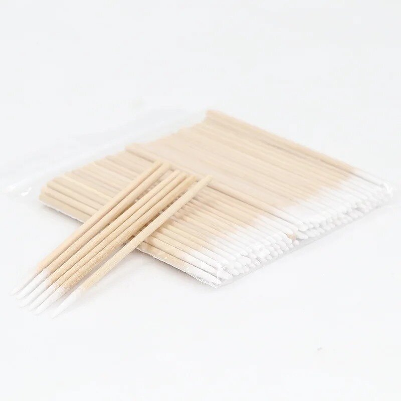 7cm Disposable Pointed Wood Cotton Swabs Makeup Tools Eye Shadow Lipstick Swab Sticks Swabs Brush Ear Jewelry Clean Sticks Tools