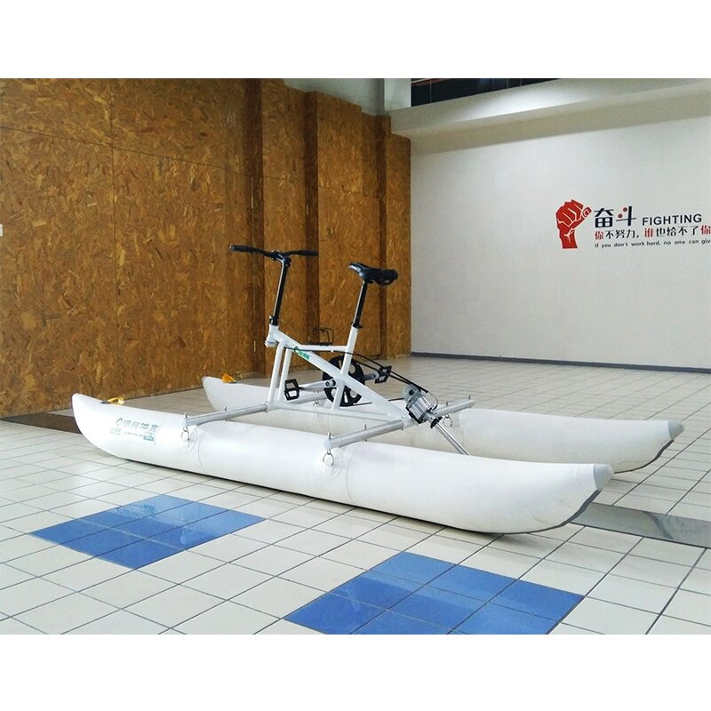 2022 high quality floating inflatable water bike inflatable water bicycle