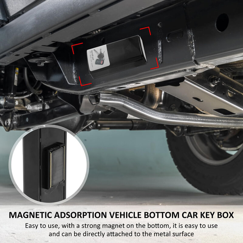 Magnetic Key Hider Outdoor Hidden Storage Compartment for Car Key Fob Fits Keys for Cars RVs Boats Homes Airbnb Rentals and Emer